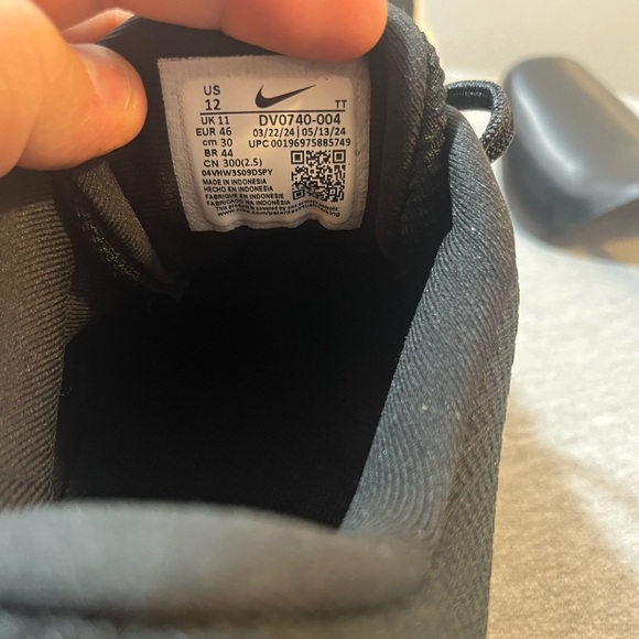 Nike Flex Experience RN 12 Black White Running Men's Shoe Size 12 DV0740-004​ - Picture 9 of 10